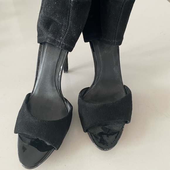 Brian Atwood black suede heels - Picture 2 of 4